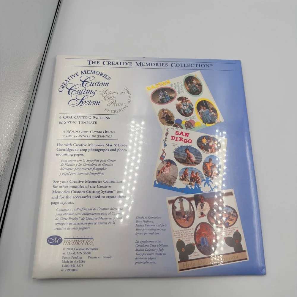Creative Memories Custom Cutting System Oval Patterns & 13x13 Mat New Scrapbook